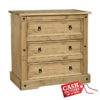 corona 3 drawer chest
