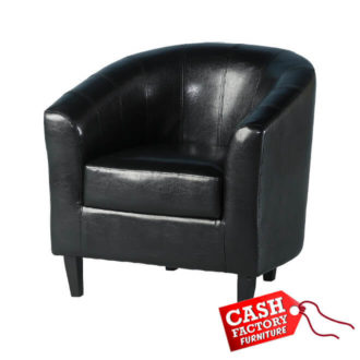 tempo leather tub chairs