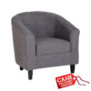 tempo grey fabric tub chair tempo grey fabric tub chair