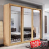 Boston Sliding Wardrobe Oak Boston Sliding Wardrobe Oak
