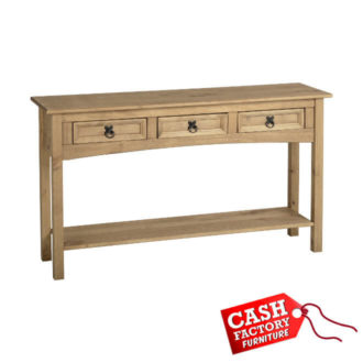 corona 3 drawer console table