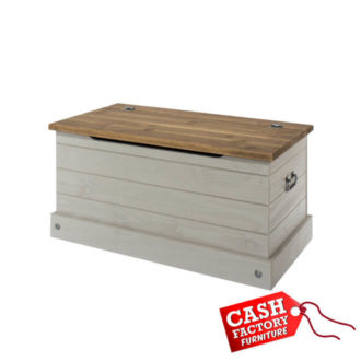 corona grey storage trunk