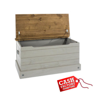 corona grey storage trunk
