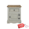 Corona grey washed bedside locker Corona grey washed bedside locker