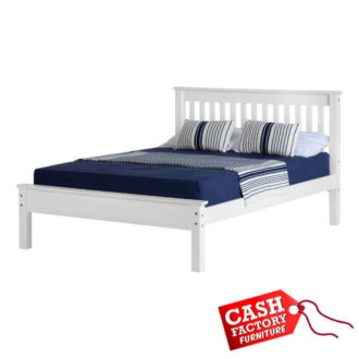 Bedroom Cash Factory Furniture Monaco Low Foot End Double Bedframe Bedroom