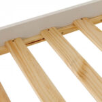 Monaco high foot end small double bed - white