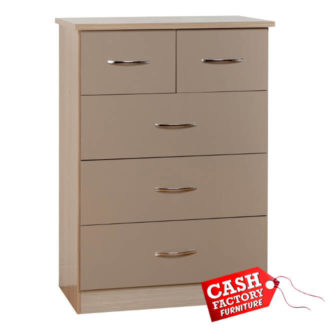 Nevada 3+2 Drawer Chest Oyster