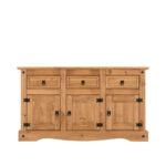 corona 3 drawer 3 door sideboard