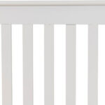 monaco low foot end small double bed - white
