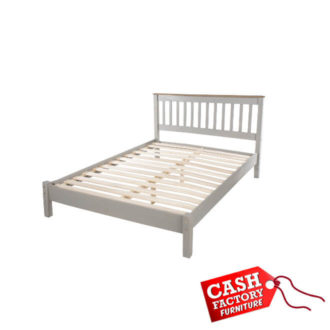 corona grey double bed