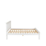 Monaco low foot end kinsize bed - white
