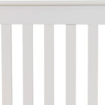 Monaco low foot end kinsize bed - white