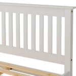 Monaco low foot end kinsize bed - white