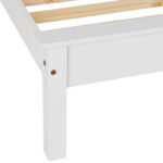 Monaco low foot end kinsize bed - white