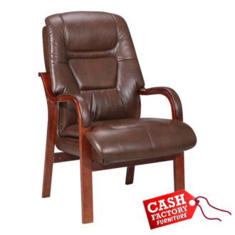 vera fireside chair brown