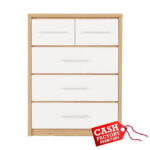 Seville White 3+2 Chest