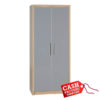 seville 2 door wardrobe grey seville 2 door wardrobe grey
