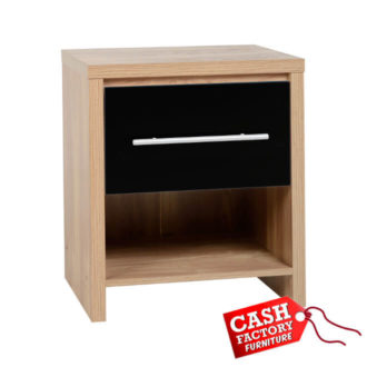 seville bedside locker black