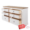 corona white 6 drawer chest