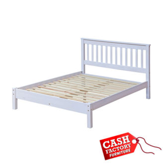 corona white double bedframe