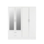 Nevada 4 Door Wardrobe white