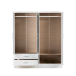Nevada 4 Door Wardrobe white