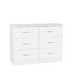 Nevada 6 Drawer Chest white