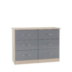 Nevada grey 6 drawer chest