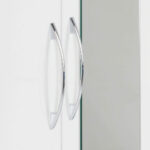 nevada white 2 door mirrored wardrobe