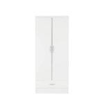nevada white 2 door wardrobe