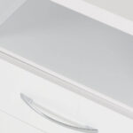 nevada white 2 drawer bedside locker