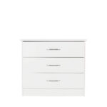 nevada white 3 drawer chest