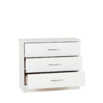 nevada white 3 drawer chest