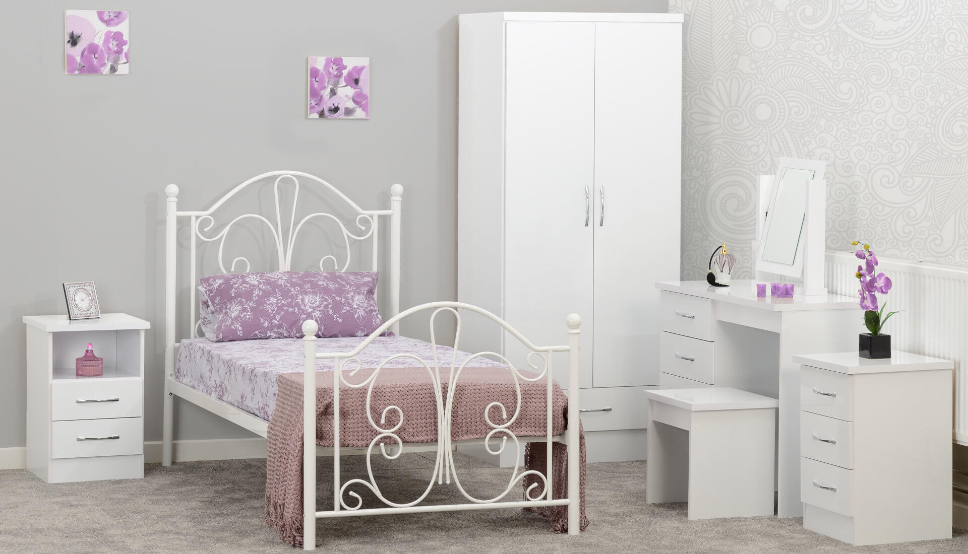 New Nevada White Bedroom Range