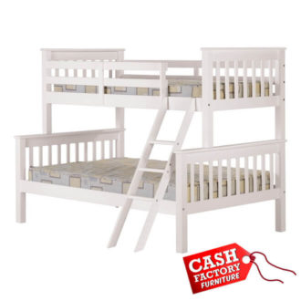 neptune triple sleeper bunk bed white