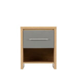 seville grey bedside locker