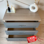 Nevada Grey 3 Drawer Chest