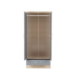 nevada grey 2 door wardrobe
