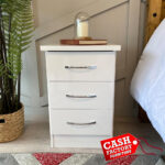 Nevada Bedside Locker White
