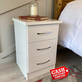 Nevada Bedside Locker White