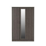 lisbon dark 3 door wardrobe