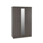 lisbon dark 3 door wardrobe