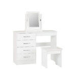 nevada white dressing table set