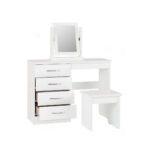 nevada white dressing table set