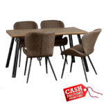 quebec wave edge dining set