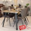 Quebec Wave Edge Dining Set