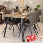 Quebec Wave Edge Dining Set