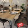 Quebec Wave Edge Dining Set
