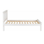 Monaco Low Foot End Single Bedframe - White - Image 4