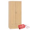 Nevada Oak 2 Door 1 Drawer Wardrobe Nevada Oak 2 Door 1 Drawer Wardrobe